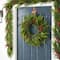 Glitzhome® 24"D Christmas PE Wreath with Pinecones and Red Berries